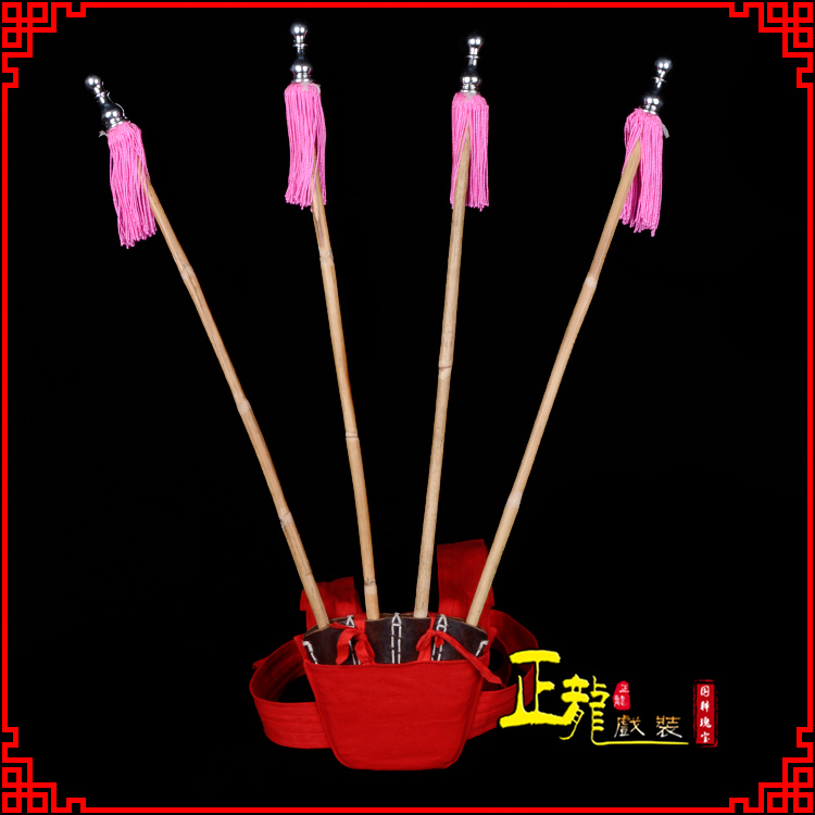 宿松戏装戏曲用品靠旗男女大靠 靠板 正宗牛皮旗杆旗架