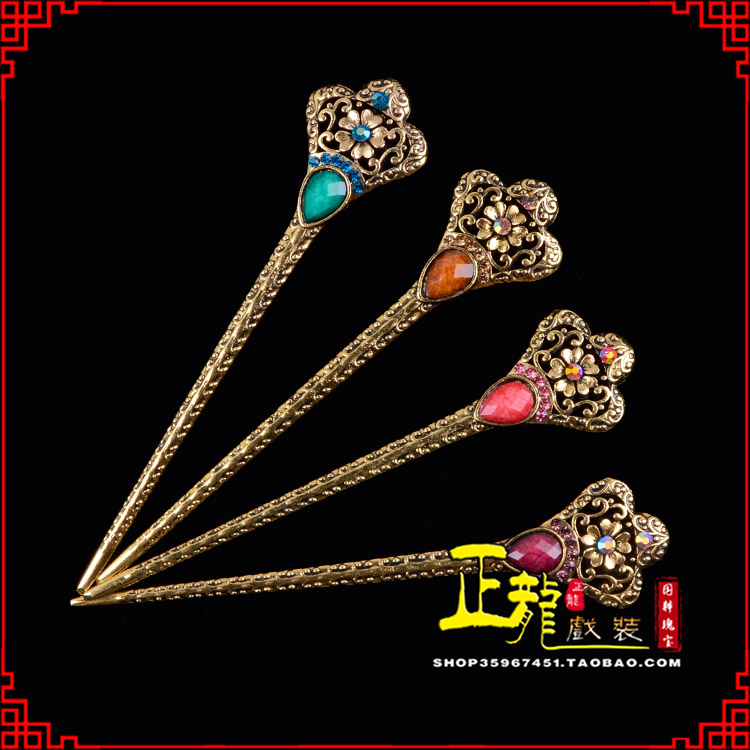 宿松头饰老旦青衣员外夫人簪子 老旦发簪