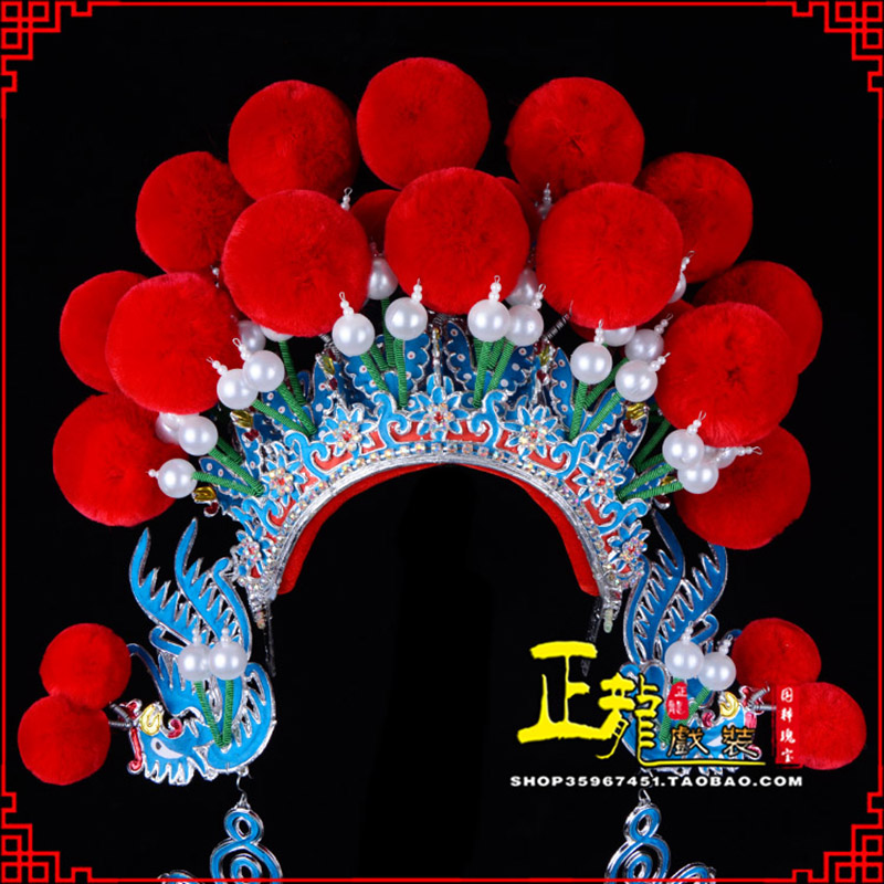 宿松戏曲盔帽武旦穆桂英花木兰女将 中档七星帽