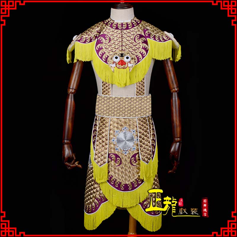 宿松武将士兵云肩鱼鳞侉子